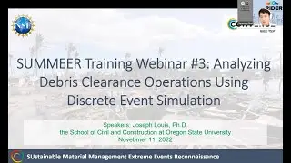 SUMMEER Webinar 11.11.2022 - Analyzing Debris Clearance Operations Using Discrete Event Simulation