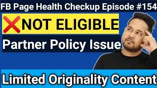 NOT ELIGIBLE | Facebook Page Not Eligible For Monetization | You Are Not Eligible For Monetization