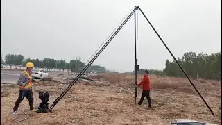 Pneumatic/Petro engine driven standard penetration test SPT apparatus