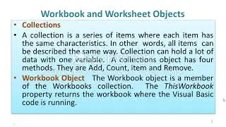 Workbook Worksheet Object | by N.B.Panse |COPA Virtual Class room