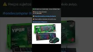 🇧🇷 Kit Gamer ELG Teclado Rgb + Mouse 3200dpi Viper💥