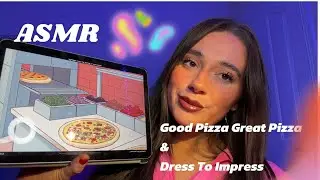 ASMR -  Playing Dress to impress & Good Pizza Great Pizza ❤️