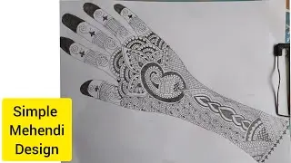 Simple Mehendi Design #cottonbudmehndi, #mehndidesigns, #trickmehndi, #arabicmehndi,
