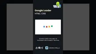 Google Loader | HTML CSS | Loader 