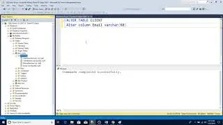 How to alter a table in SQL server manager