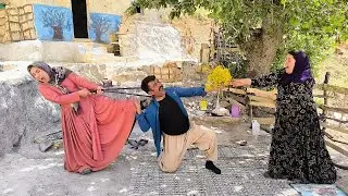 second wife, jealous of her husband's relationship with first wife, got into an argument with him