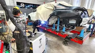 Mercedes-Benz S500 Quarter panel replacement with Universal system Cameleon