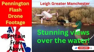 DJI Drone Footage of Pennington Flash|Greater Manchester|we follow a little sail boat! #dji #drone