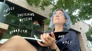 drinking coffee and drawing all over New York City