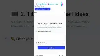 Free Youtube Title and Thumbnail Ideas Generator from GravityWrite com