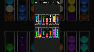Ball Sort Color Water Puzzle Solution Level 671