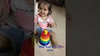 Cute Baby playing rings video ||perfection in putting rings || 