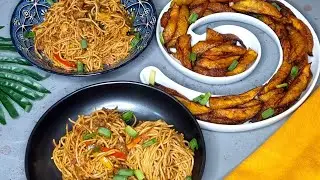I made spaghetti with all the leftovers in my fridge.  |Spaghetti|pasta|chickenwings|