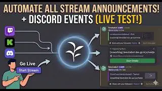 Stop Manually Announcing Your Streams. Automate Discord Events for Twitch & Kick Streams (Live Test)