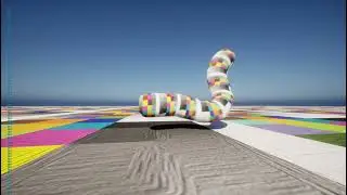 cylinder Worm 0.5 | procedural animation | physics control | Unreal Engine 5