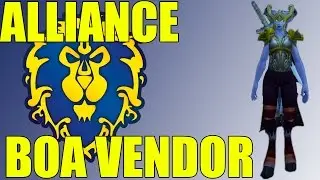 World of Warcraft: Warlords of Draenor Alliance Heirloom BoA Bind on Account Gear Vendor