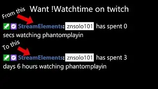 How to get !watchtime on your twitch stream