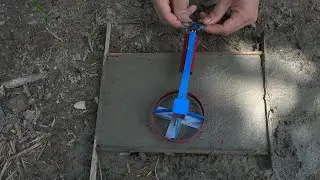 How To Make A Concrete Leveling Machine | Combined With Small Three Wheel Cement Mixer Works well
