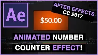 Numbers Counting Up Effect In After Effects | Beginner Tutorial