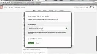 how to change your google plus Url