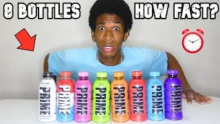 Drinking EVERY Flavor of PRIME Hydration - 8 Bottles (135oz)