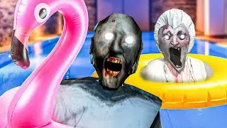 GRANNY TRAPPED ME IN HER POOL!
