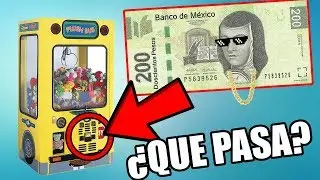 ESTO PASA SI METES 200 PESOS EN LA MAQUINA DE PELUCHES