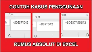 Cara menggunakan rumus absolut di Excel, materi kursus sheet 3