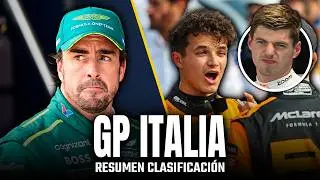 GOLPE DE NORRIS AL MUNDIAL, VERSTAPPEN 7º Y ALONSO EN Q2 | RESUMEN CLASIFICACIÓN GP ITALIA #F1