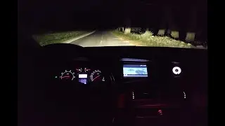 2007 Renault Vel Satis POV lights at night