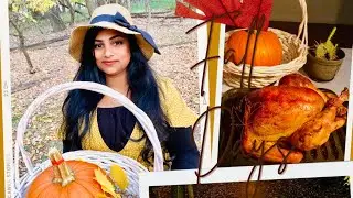 Beautiful Fall | Baking Turkey | Pumpkin soup|Fall vibe cozy dinner | ഇലപൊഴിയും ശിശിരത്തിൽ🍁🍂🥀