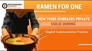 Learn Real English: New York Embraces Solo Dining