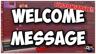 [NEW] - How to make a CUSTOMIZABLE WELCOME MESSAGE for your discord bot! || Discord.js V14