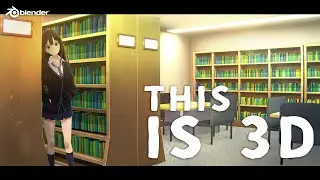 Complete Guide to Making an Anime Library Scene in Blender