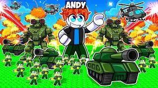 I Pretended To Be a Noob In Roblox MINI WAR Then Used A 0.01% ARMY...!