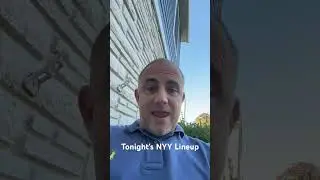Tonight’s NYY Lineup #nyy #yankees #mlb #youtubeshorts