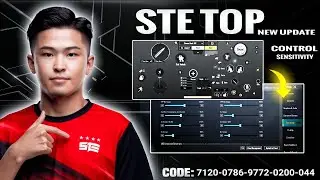 STE TOP Sensitivity Code/ Ste Top New 2.9 Update Control Code | Ste Top Sensitiviy in PUBG & BGMI