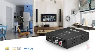 WyreStorm Essentials™ Analog & Digital Audio Extractor with HDMI Passthrough and EDID Management