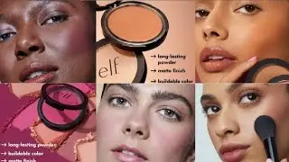 New!Shades of ElfCosmetics Primer Infused Matte Blushes and Bronzers|New Makeup Releases 2024