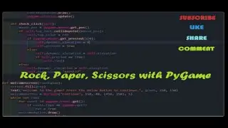 Rock, Paper Scissors with PyGame | School Memories.. |