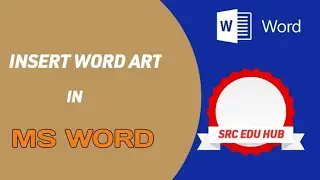 insert wordart in ms word एम एस वर्ड मे वर्डआर्ट लाना