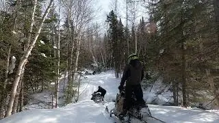 Snowmobile river crossing 🇨🇦 - 900 ace turbo semi-failed 🥶