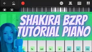 Shakira - tutorial piano 🎹 BZRP music sessions💯