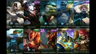 MOBILE LEGENDS ALL SKINS 2018 | MOBILE LEGENDS INDONESIA