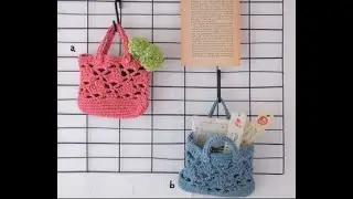 Как связать сумочку крючком НАЧИНАЮЩИМ.Crochet bag tutorial*Авоська.Вязание крючком сумки Урок 366