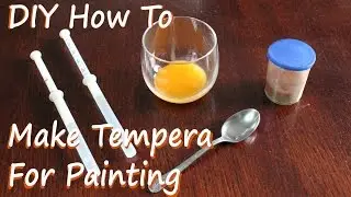 DIY Egg Tempera - How To Make Tempera for Painting (Home Made)