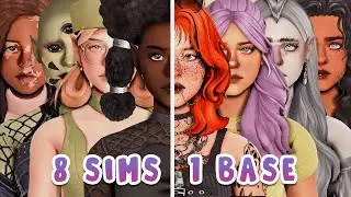 8 Sims, 1 Base | Sims 4 Create A Sim