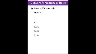 Convert Percentage to Ratio 