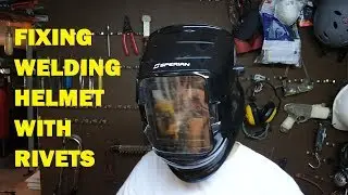 Fixing Welding Helmet with Rivets