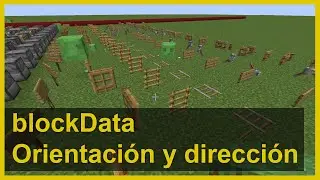 blockData y orientación en Minecraft con Python: